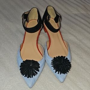 Elegant Black and Blue Women's Shoes